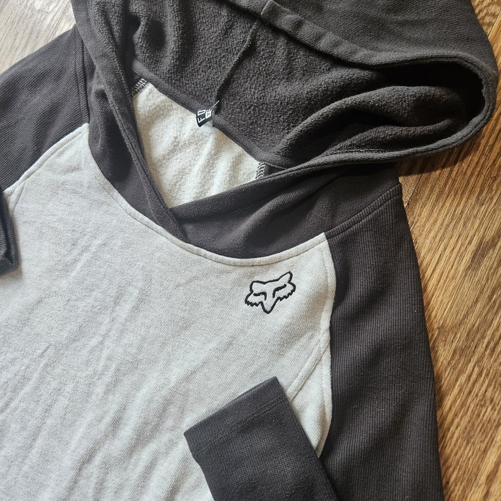 Fox Racing Hoodie Womens M Motocross Colorblock Slouchy Sweatshirt Logo Raglan S
